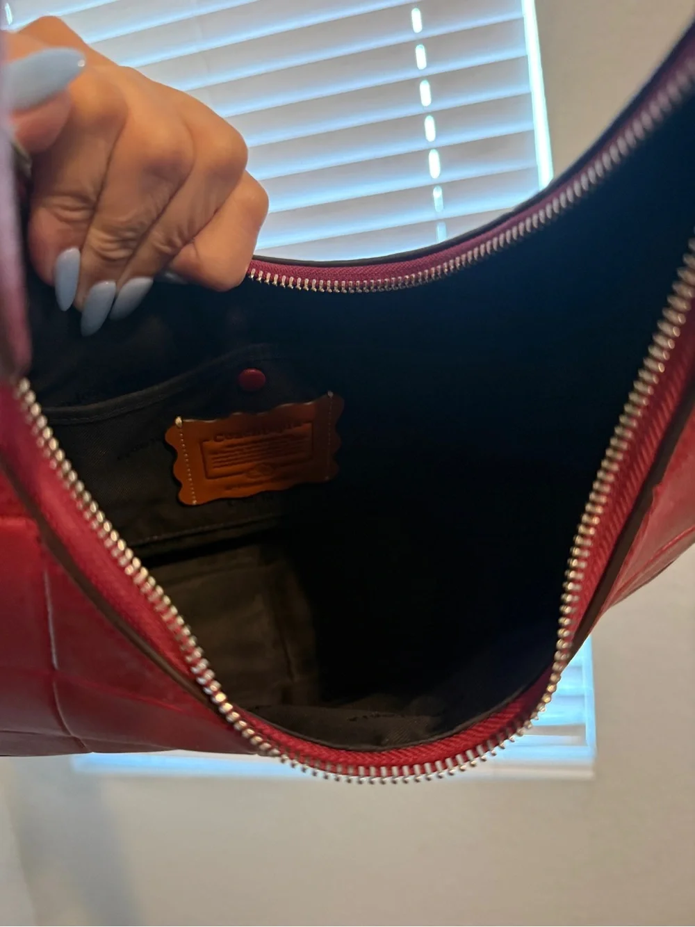 Coachtopia Alter Ego Crescent Shoulder Bag in Ruby